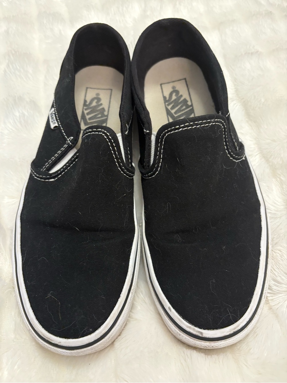 Vans Women's Classic Slip-On Sneakers - Black